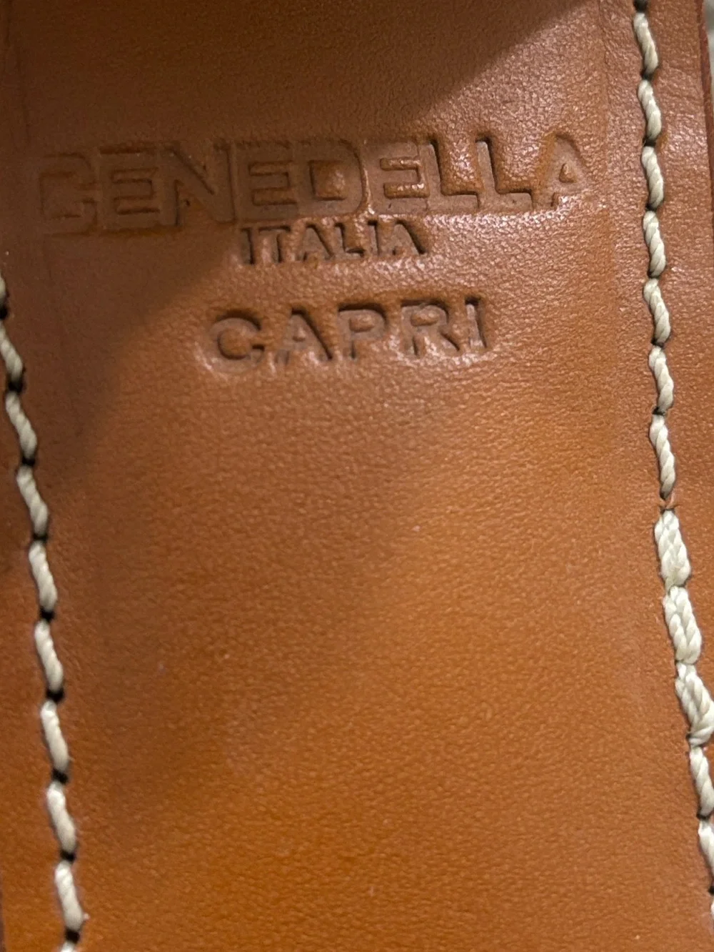 Cenedella Ankle-Strap Leather Sandals‎ Size 5.5
